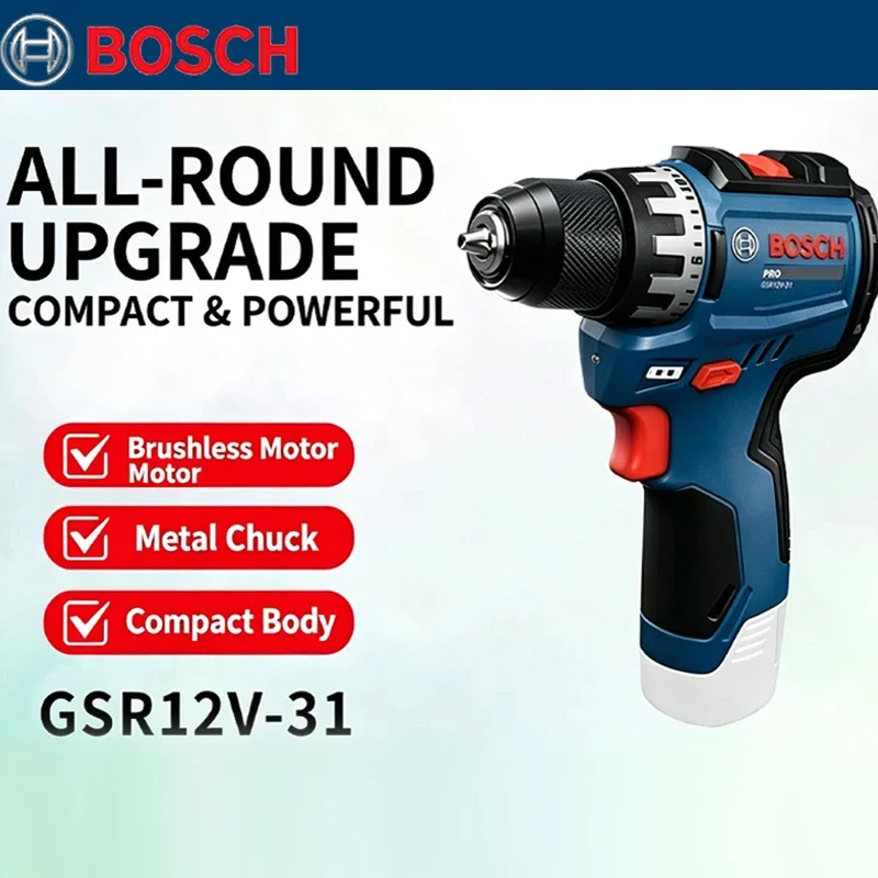 Woodworking Product - ボッシュ GSR 12V-31 ブラシレス電動ドリル 高トルク デュアルスピード