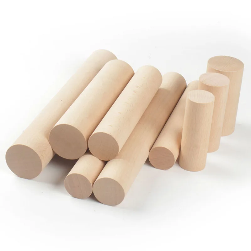 Lumber Woodworking - ヨーロッパブナダボピン木材木材旋削ブランクラウンドスティックカスタマイズされたサイズ木工 DIY 部品