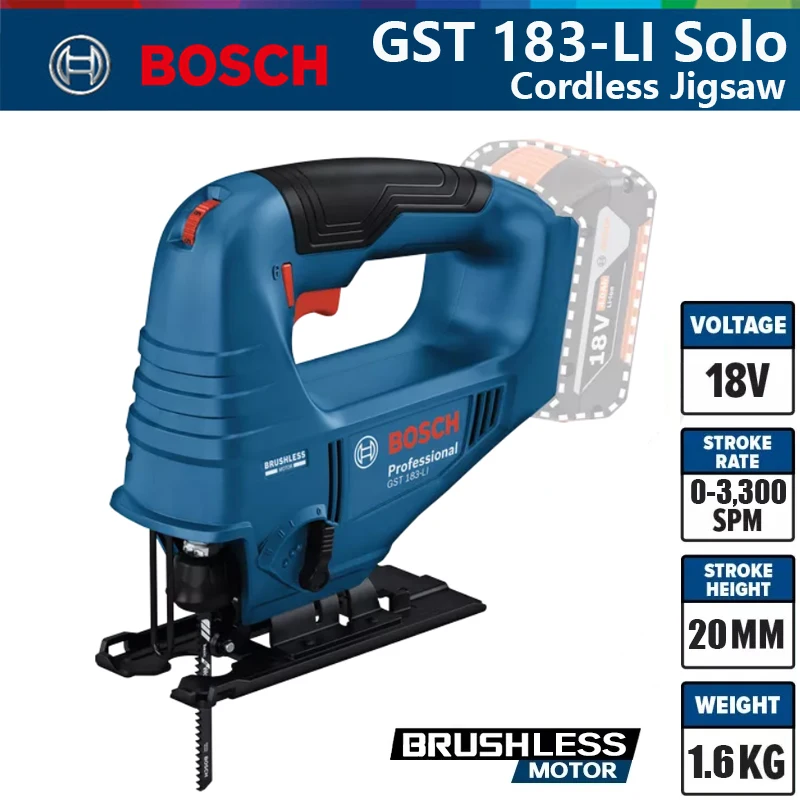 Woodworking Jig - ボッシュ GST 183-LI プロフェッショナル電動ジグソー ブラシレスジグソー 18V