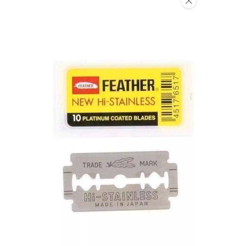 Spoke Shave Round - エバーブライトストア FEATHER ステンレススチール プラチナメッキ ダブルブレード イエローフェザー