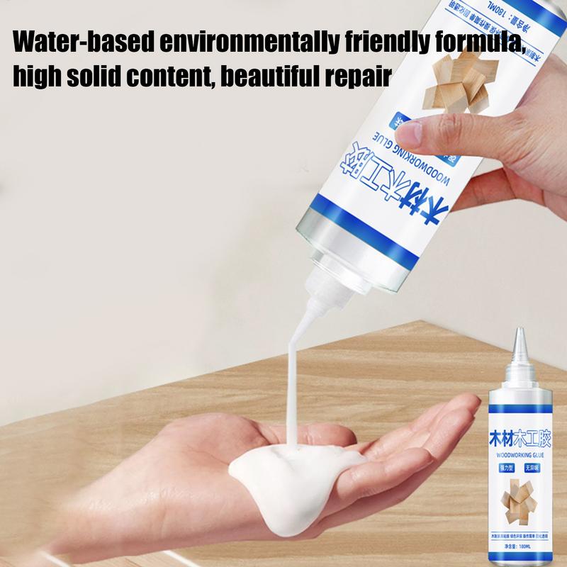 Woodworking Quick Glue - ユニバーサル木工用スーパーグルー,白いラテックスフローリング,速乾性,強力,特殊,180ml