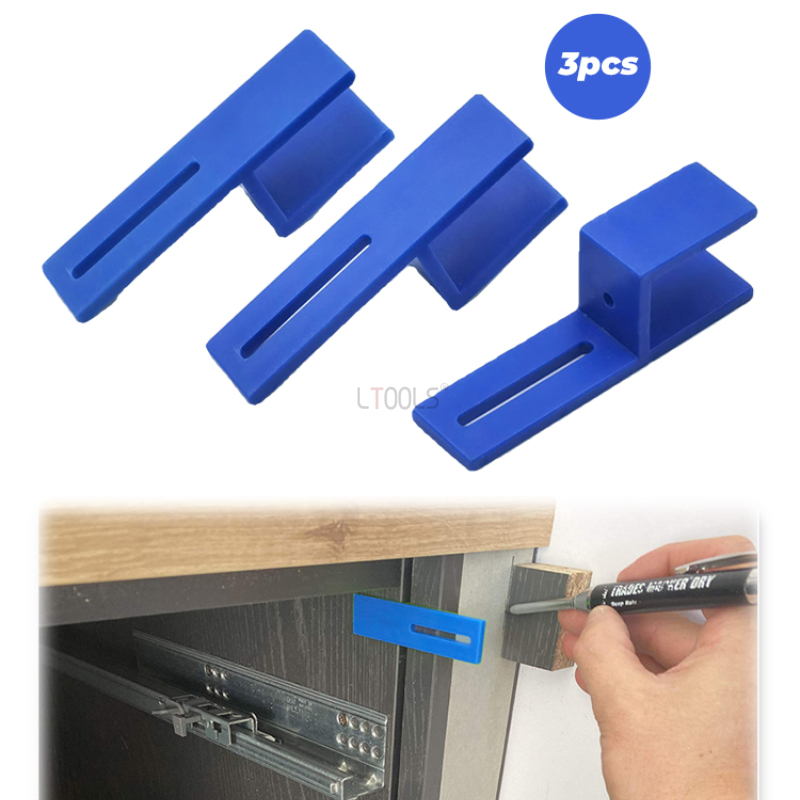 Woodworking Z Clips - 3 個 18 ミリメートルジグ閉鎖固定クリップ木材測定とマーキング治具キャビネットワードローブ木板大工設置ツール