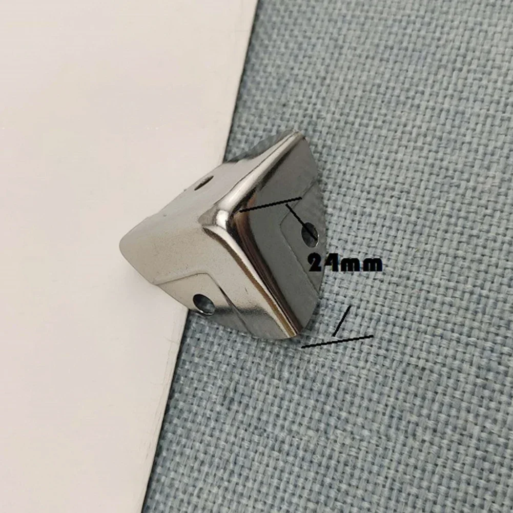 Woodworking Z Clips - コーナー保護、シルバーとゴールドのハードウェア用の装飾的な金属製コーナー、ヴィンテージボックスコーナー、ウッドクリップ、4個、8個、12個
