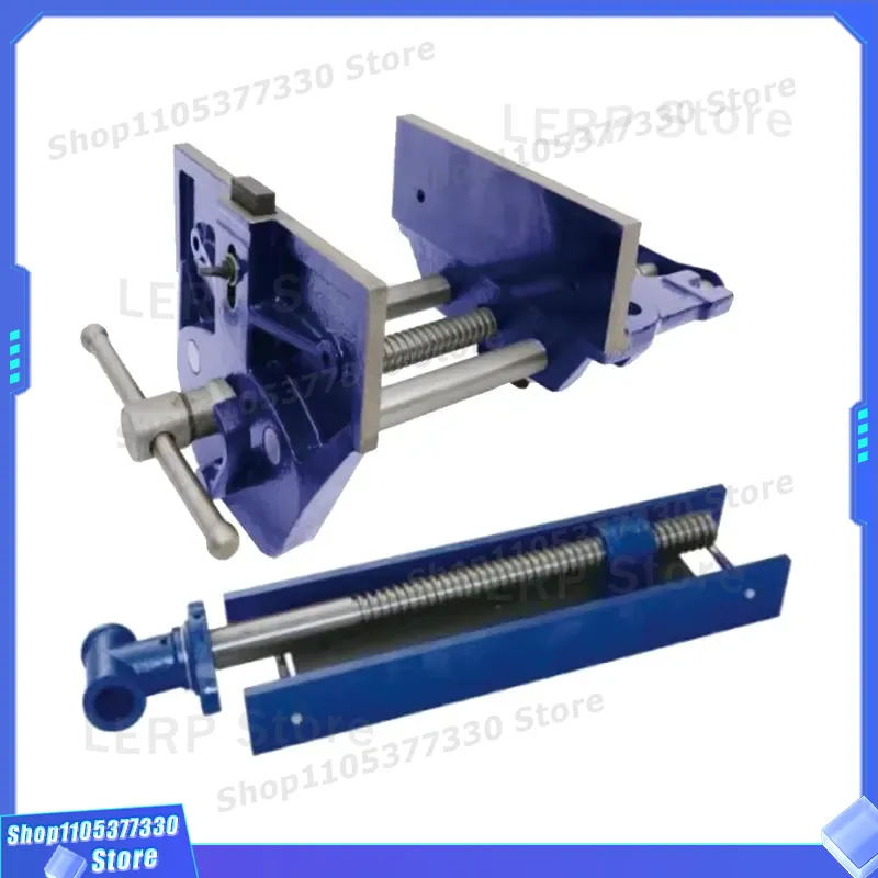 Woodworking Vice Quick Release - 頑丈な手動木工バイス、クイックリリースエンドクランプ付き、作業台・DIY大工道具用、ソリッドスチール製ジョーバイスグリップ