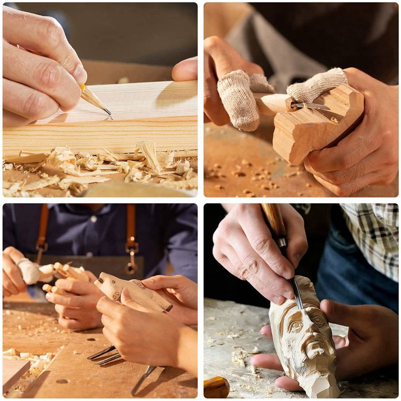 ABVA バスウッド製木彫りブロック、16x4x2x2インチ - Woodworking Kits For Adults のレビューと価格