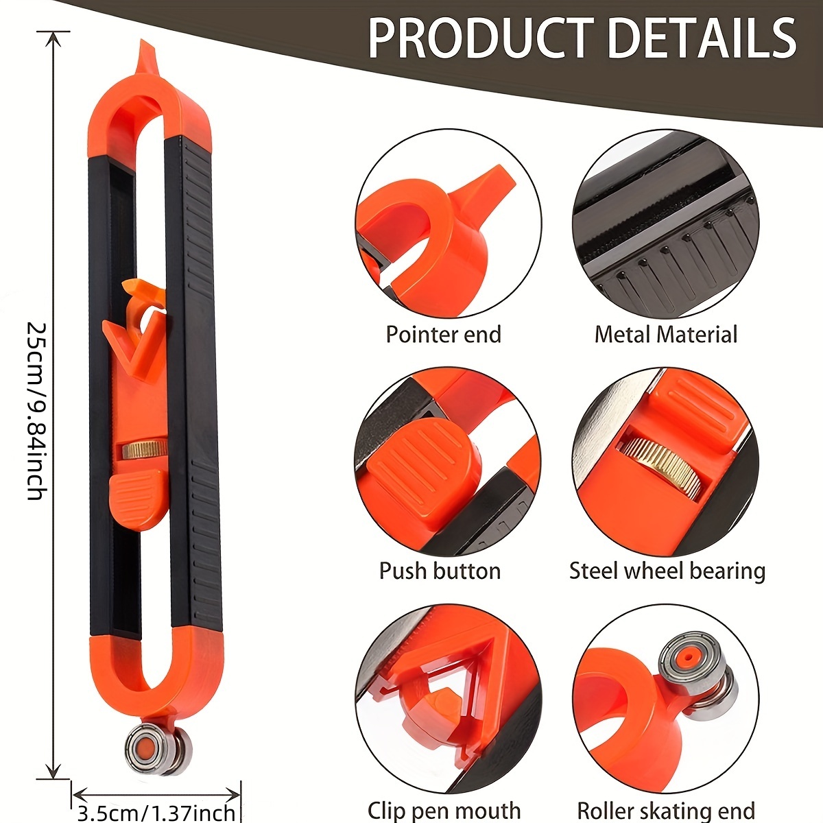 輪郭ゲージスクライビングツール、不規則な形状の精密なプロファ - Woodworking Product のレビューと価格
