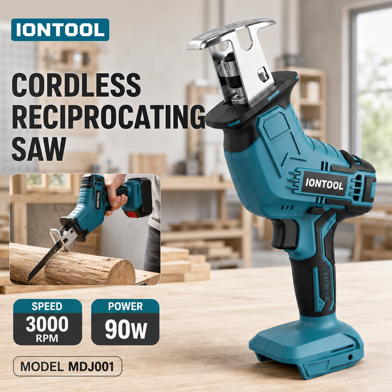 IONTOOL 18V 90W 3000SPM 超軽量ハンド - Lumber Woodworking のレビューと価格