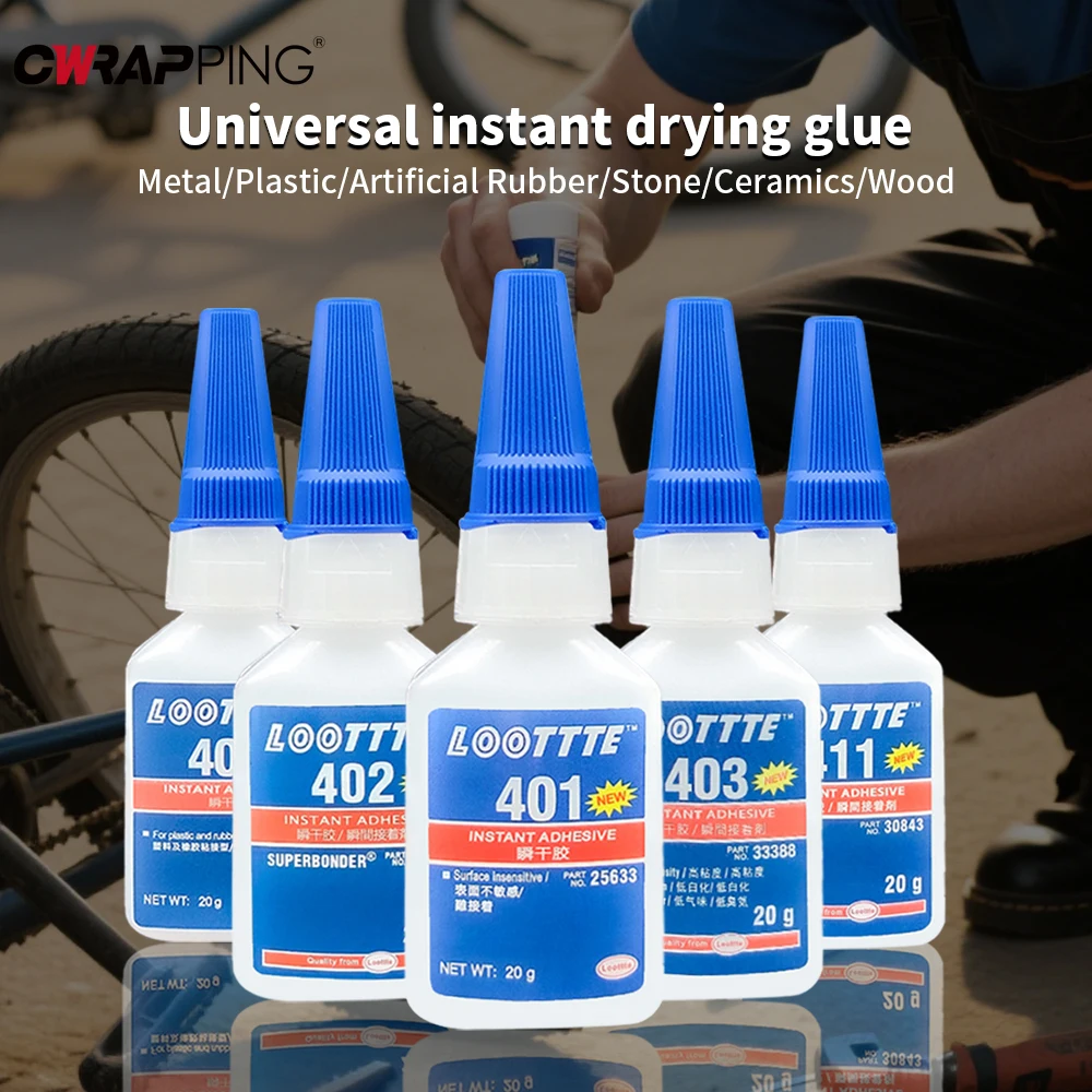20 ミリリットル Loottte ゴム金属木材プラスチック - Woodworking Quick Glue のレビューと価格
