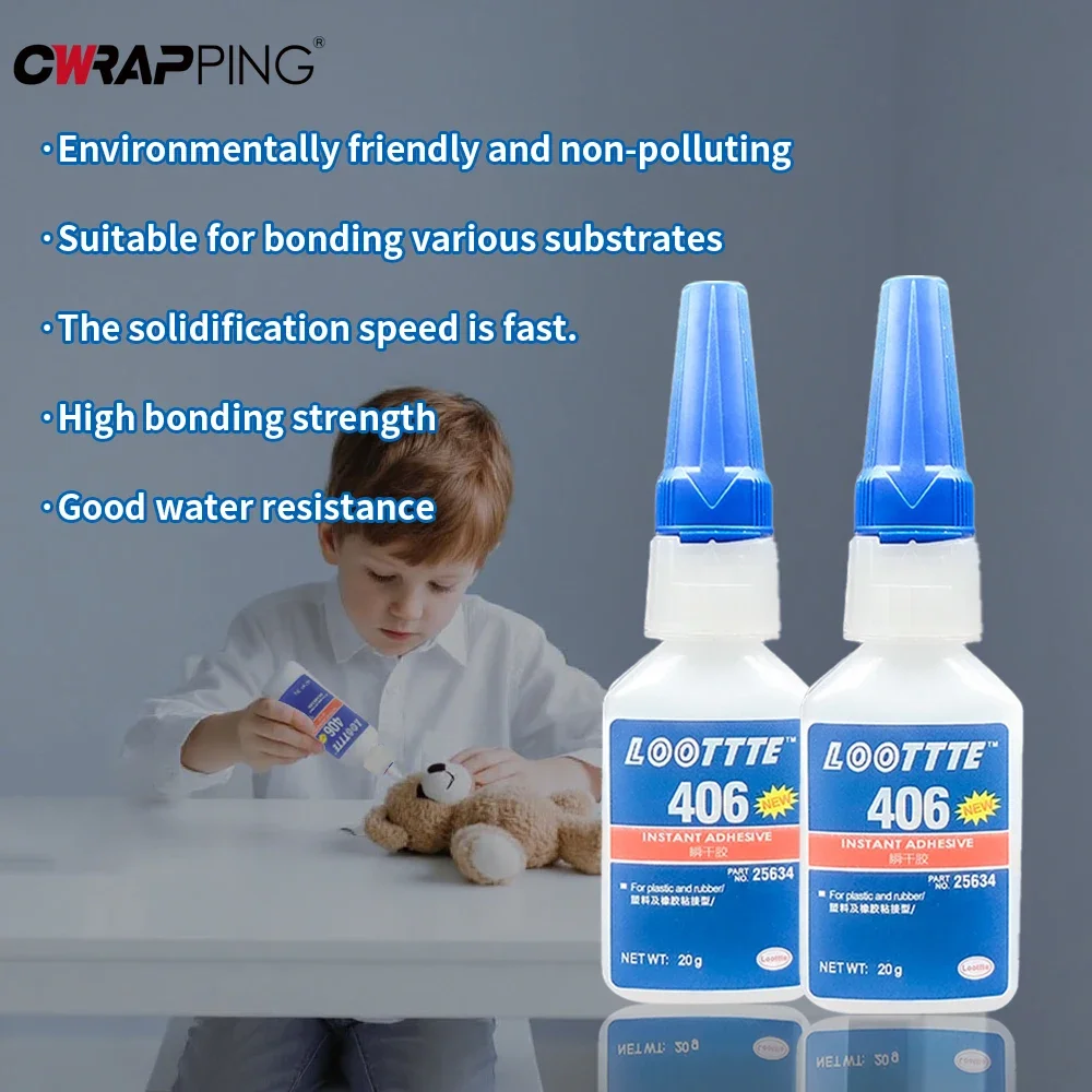 20 ミリリットル Loottte ゴム金属木材プラスチック - Woodworking Quick Glue のレビューと価格