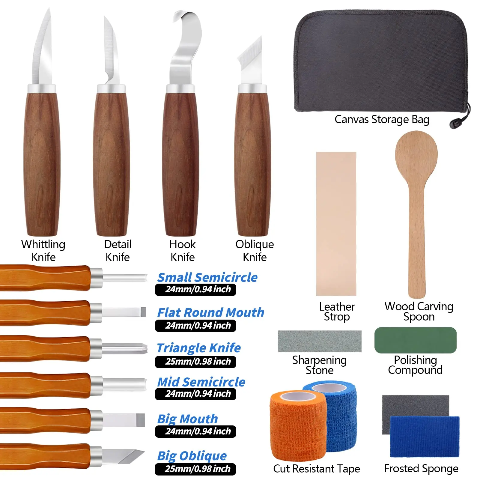木彫りナイフツールキット 19 個スプーン彫刻ブランク木製削 - Woodworking Kits For Adults のレビューと価格