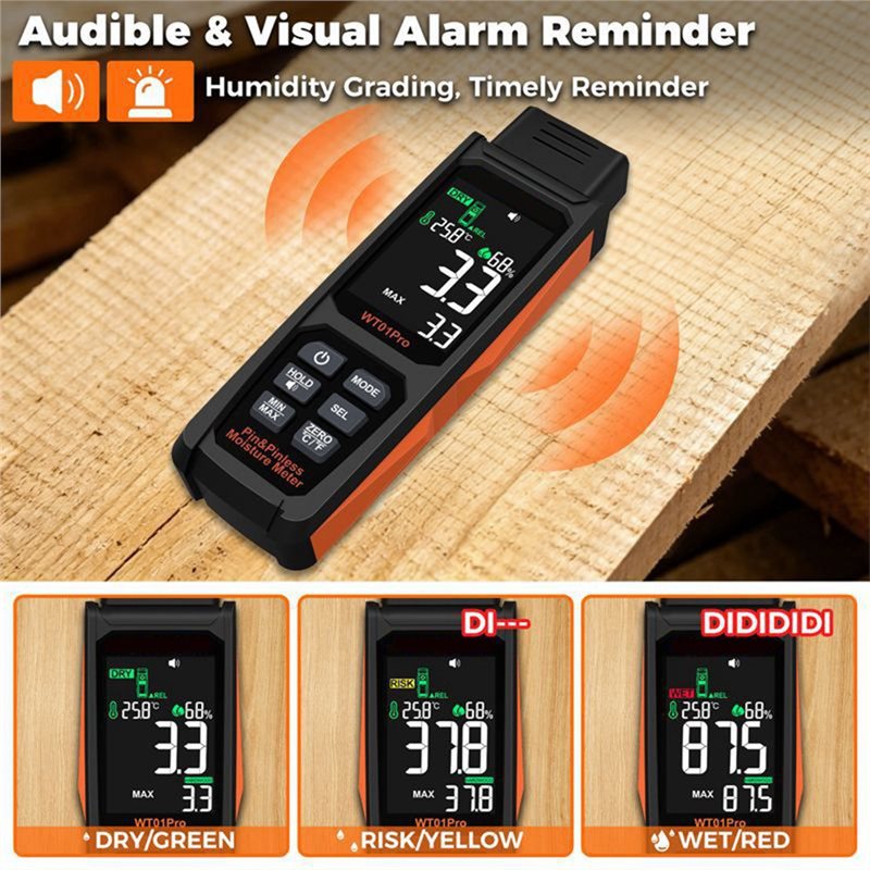 CMHI-木材・コンクリート用2in1水分計 ピンレス＆ピン - Lumber Woodworking のレビューと価格