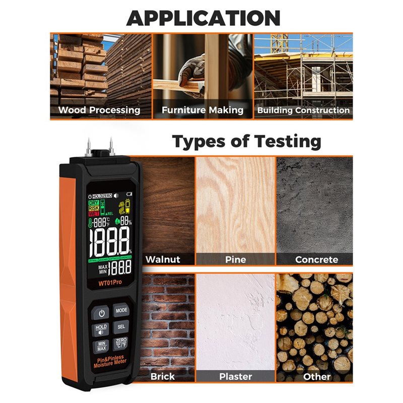 CMHI-木材・コンクリート用2in1水分計 ピンレス＆ピン - Lumber Woodworking のレビューと価格