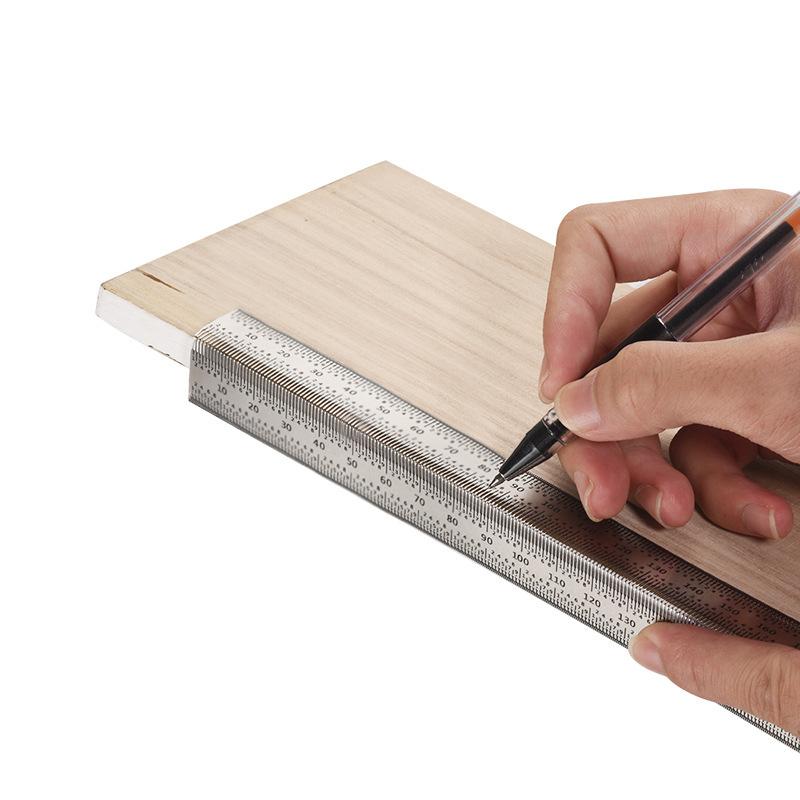 ステンレス製高精度T型穴定規 木工用スケッチラインゲージ D - Woodworking Hobbies のレビューと価格