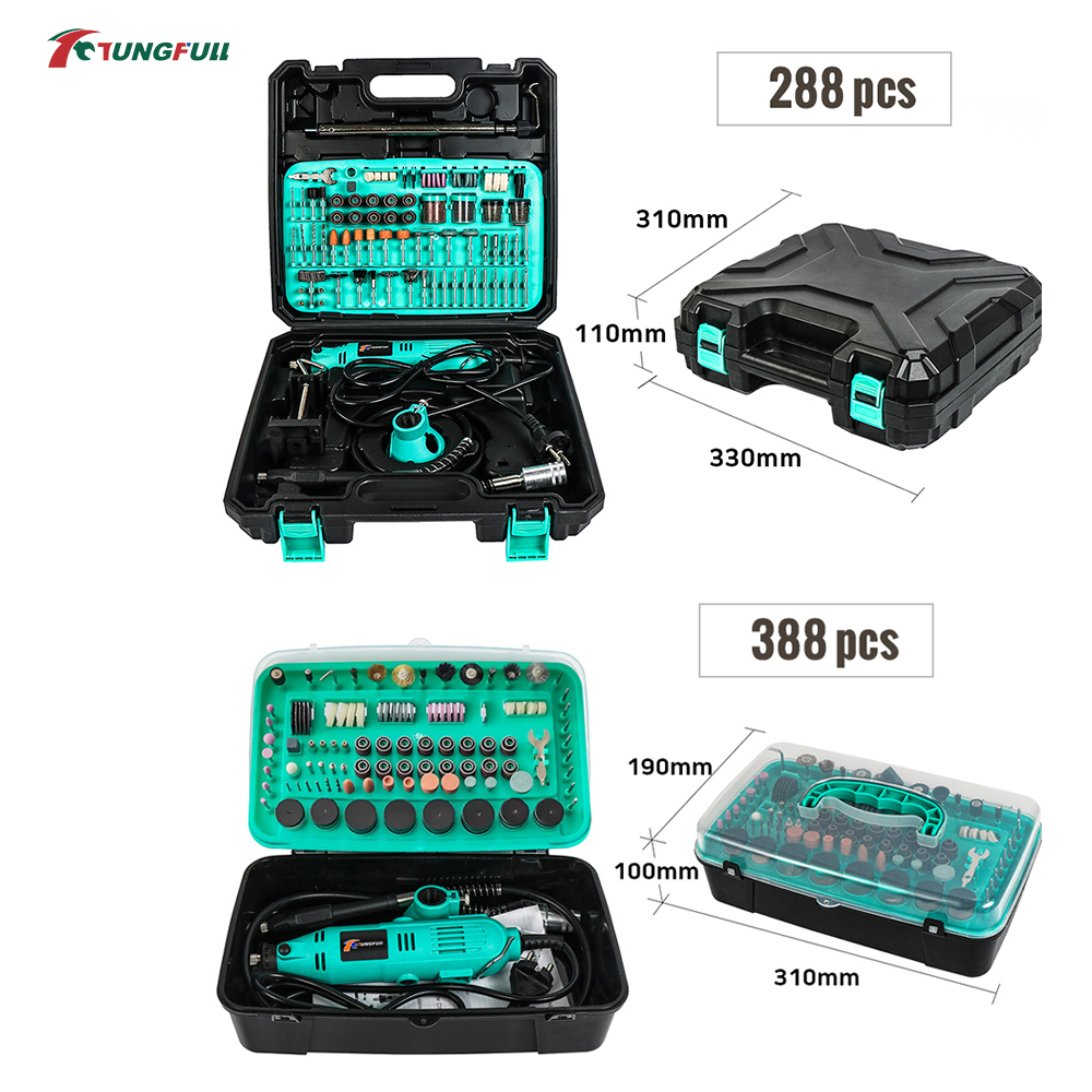 TUNGFULL ミニ電動グラインダーセット、可変速度ロータ - Woodworking Joinery のレビューと価格