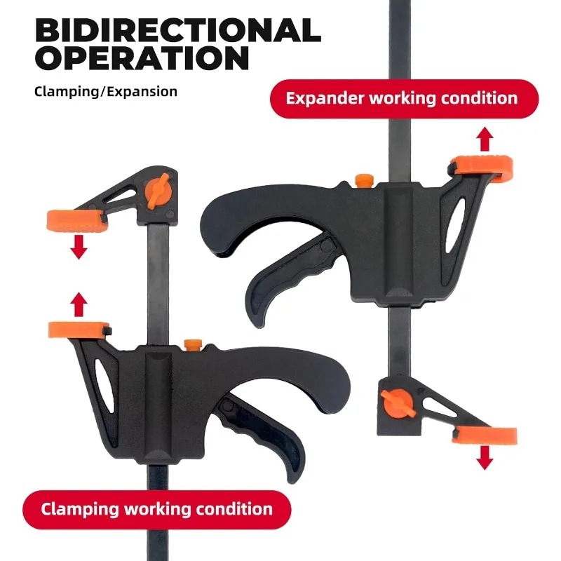 4インチクイックFクランプトリガー木工用バークランプスプレッ - Woodworking Z Clips のレビューと価格