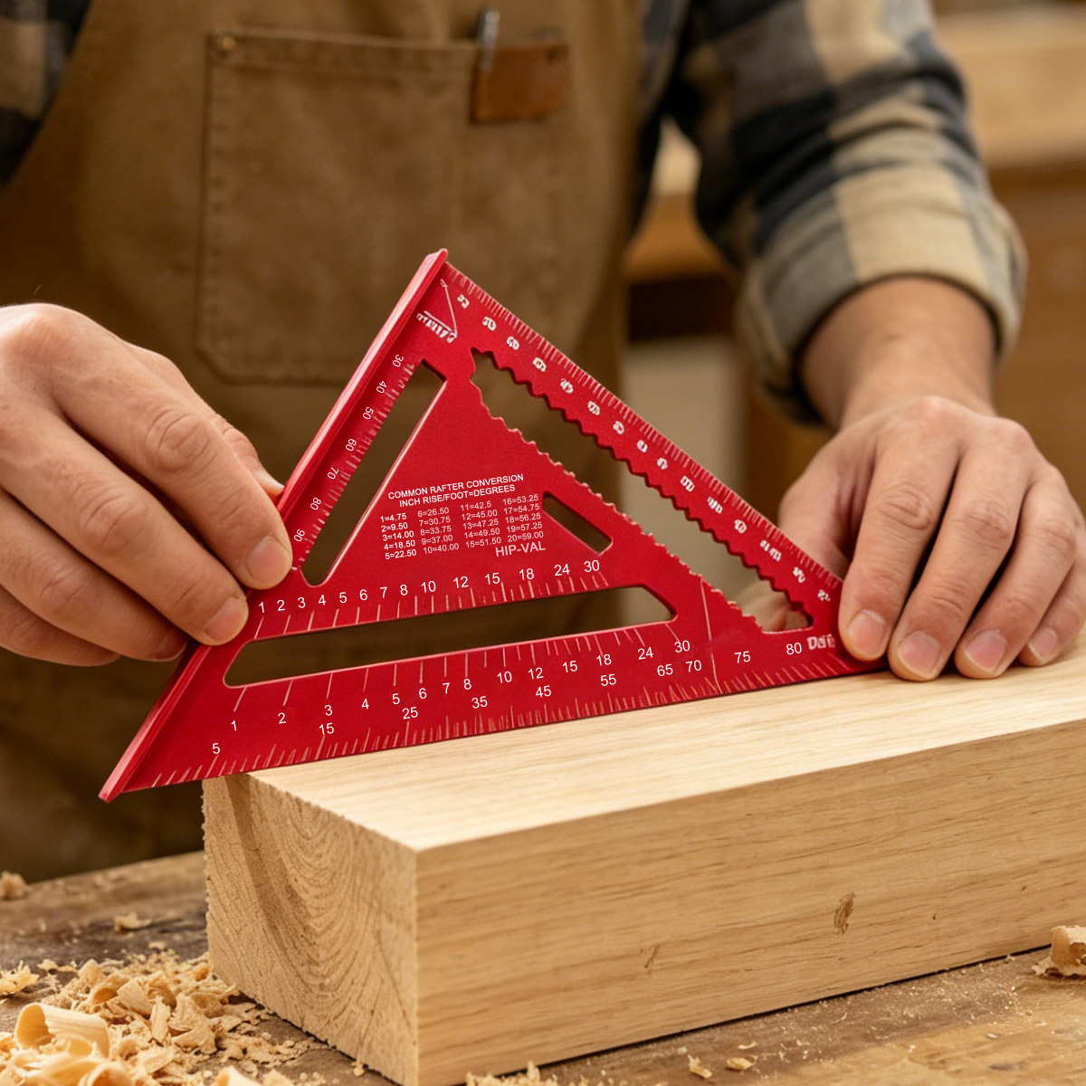 アルミ合金スピードスクエア高精度メートル三角定規木工角度測定 - Woodworking Product のレビューと価格