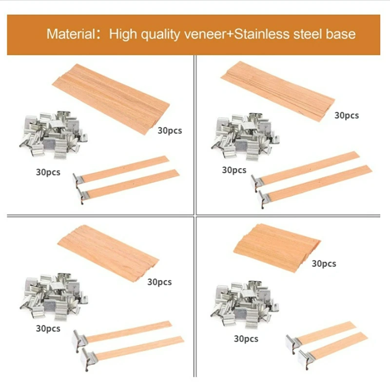 30 個の高品質木製キャンドル芯クリップベースクラフト籐パラ - Woodworking Z Clips のレビューと価格