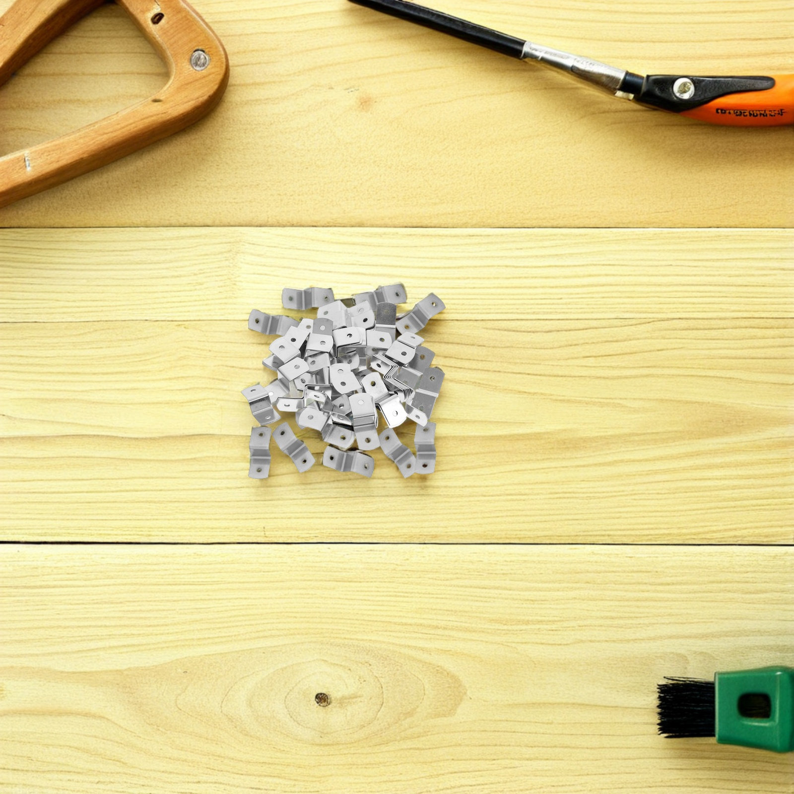 50個入り、頑丈なZ字型写真立て用クリップ。テーブル、机、棚 - Woodworking Z Clips のレビューと価格