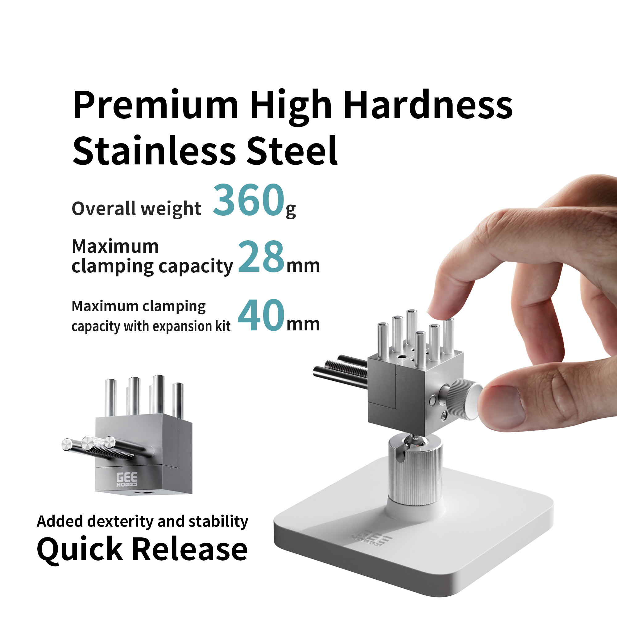Geehobby GH-TV ステンレス鋼ホビーバイス 36 - Woodworking Vice Quick Release のレビューと価格