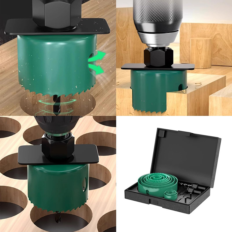 19/8/5個入り 19-127mm ホールソー切断セット  - Woodworking Product のレビューと価格