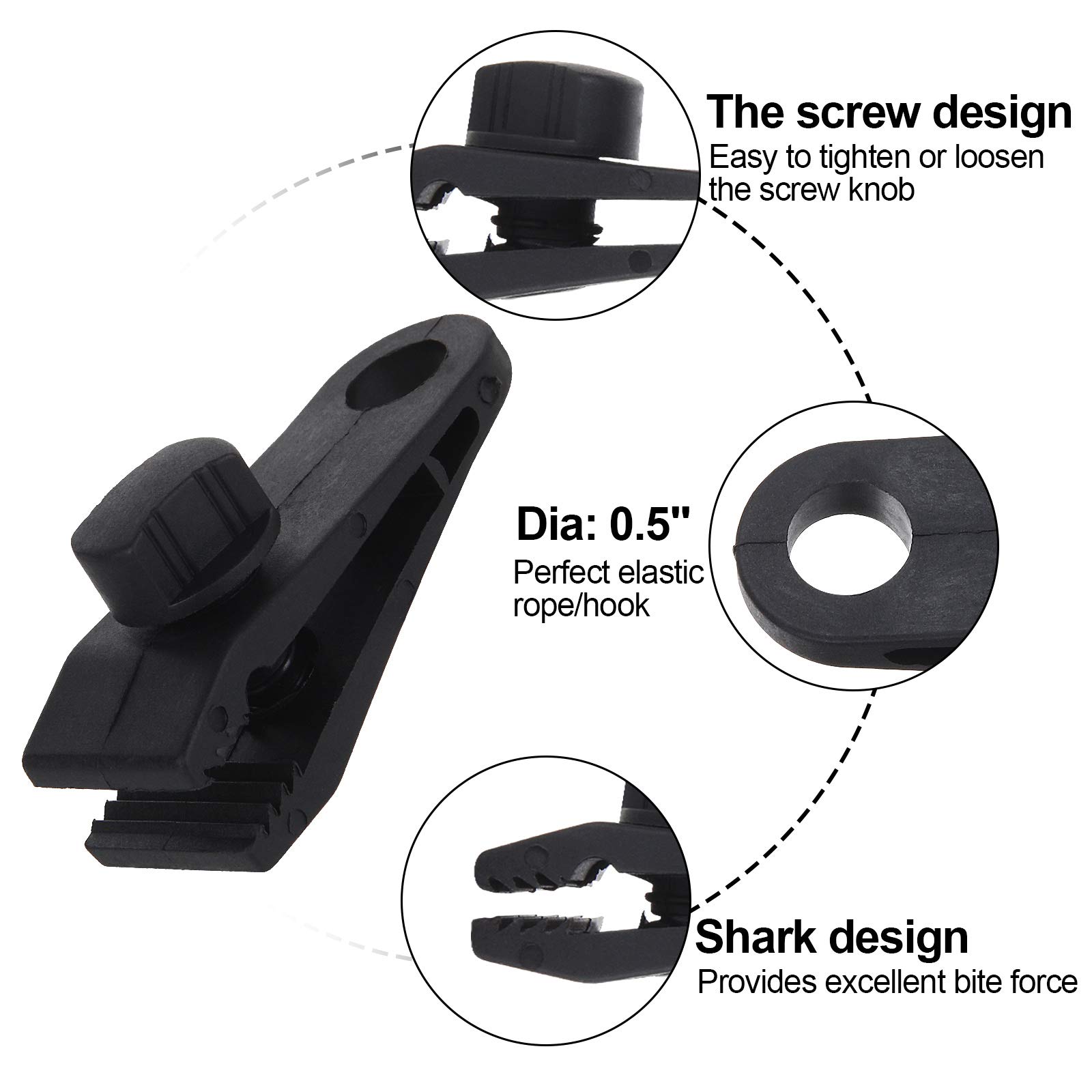 頑丈なロックグリップロックタープクリップ,プールカバー用ネジ - Woodworking Z Clips のレビューと価格