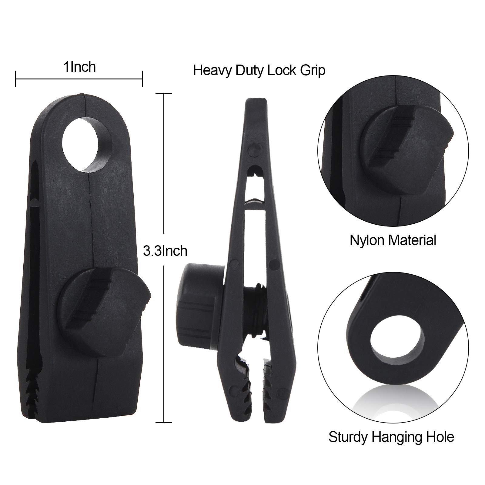 頑丈なロックグリップロックタープクリップ,プールカバー用ネジ - Woodworking Z Clips のレビューと価格
