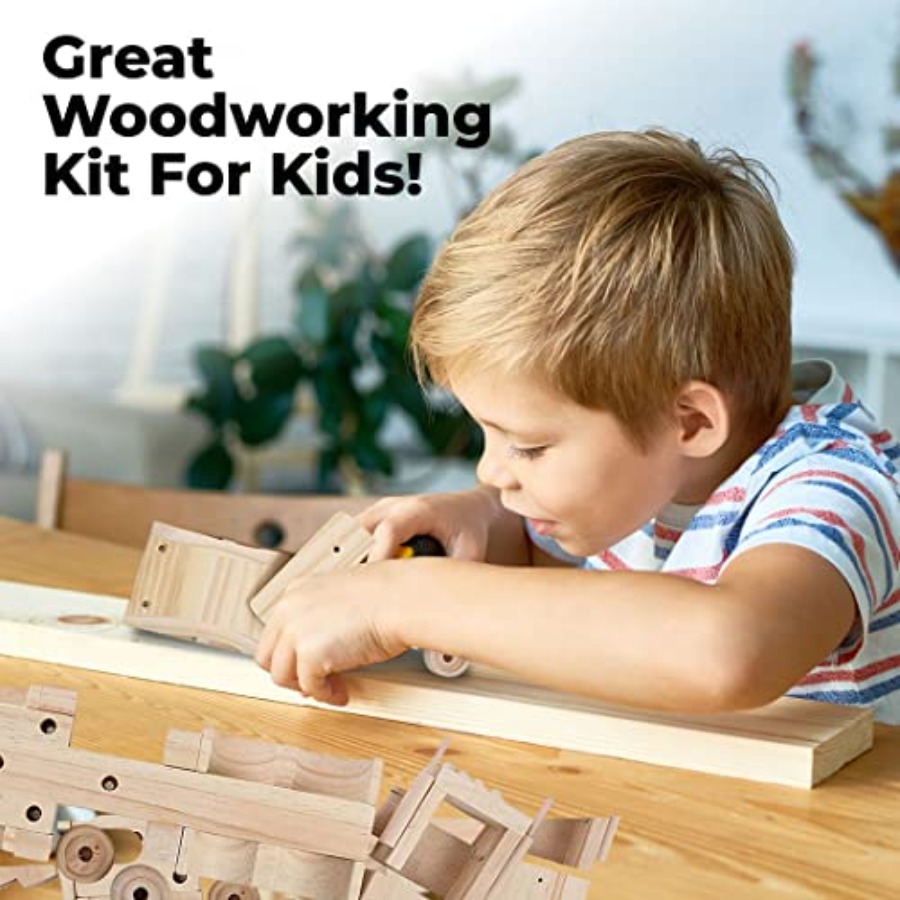 大人向けの木工組み立てキット、男の子向けの3つの教育用DIY - Woodworking Kits For Adults のレビューと価格
