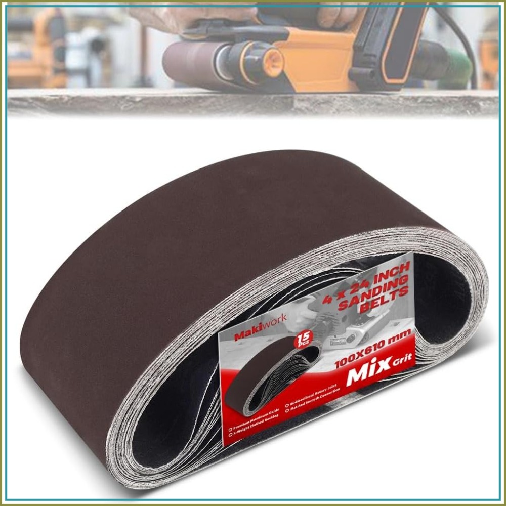 4x24インチ サンディングベルト 15枚セット - 木工用 - Woodworking Product のレビューと価格