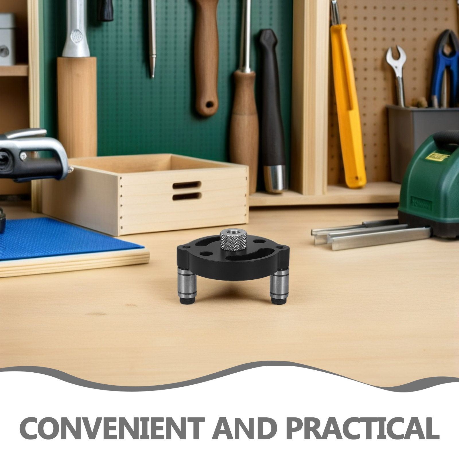 自己調整機能付きのダボ穴あけ治具。アルミニウム合金製で、正確 - Woodworking Jig のレビューと価格