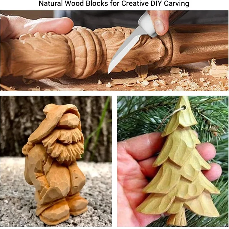 木彫りキット 木彫りツール 手彫りナイフセット 初心者向け木 - Woodworking Kits For Adults のレビューと価格