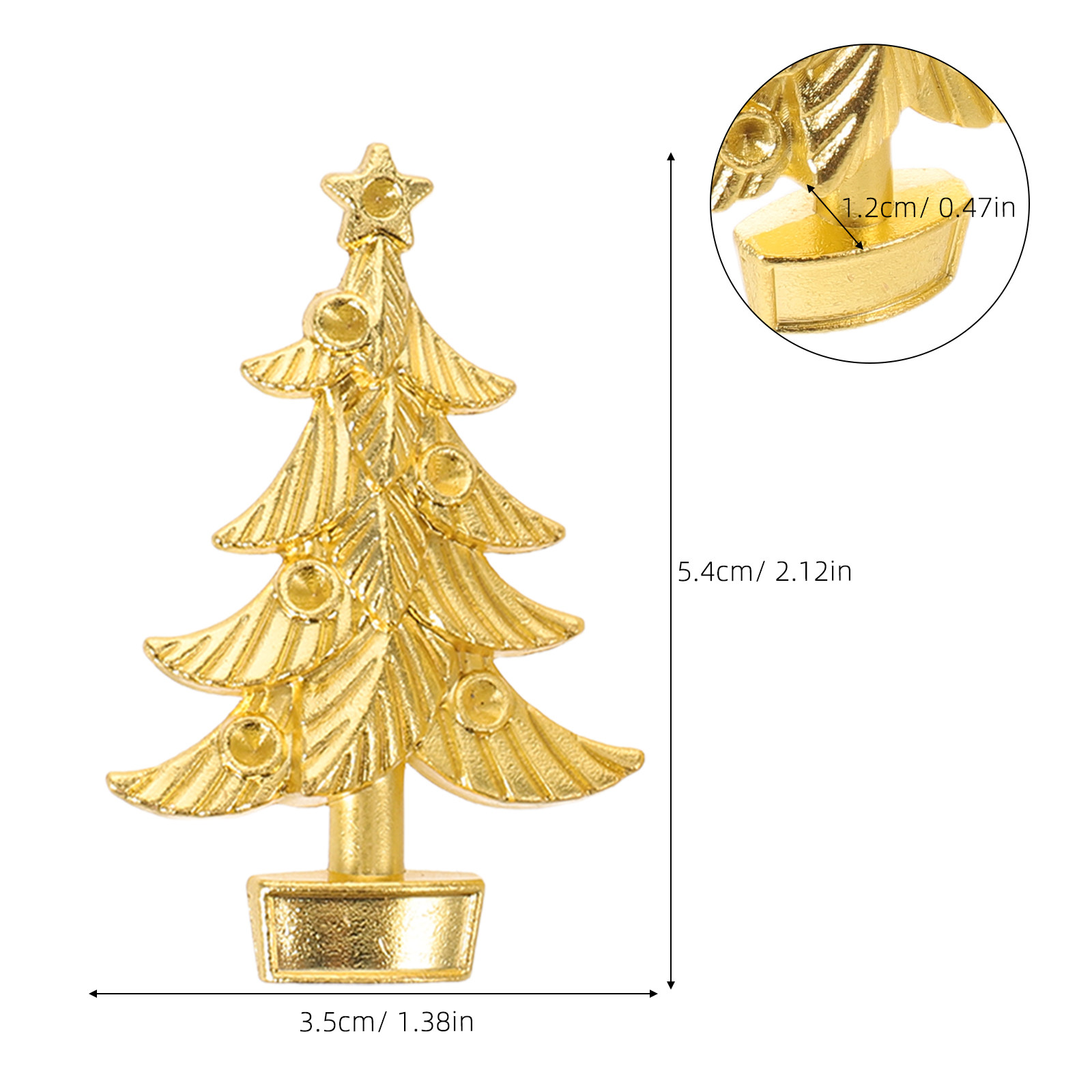クリスマスツリー型のキャビネット用取っ手4個セット。亜鉛合金 - Woodworking Xmas Tree のレビューと価格