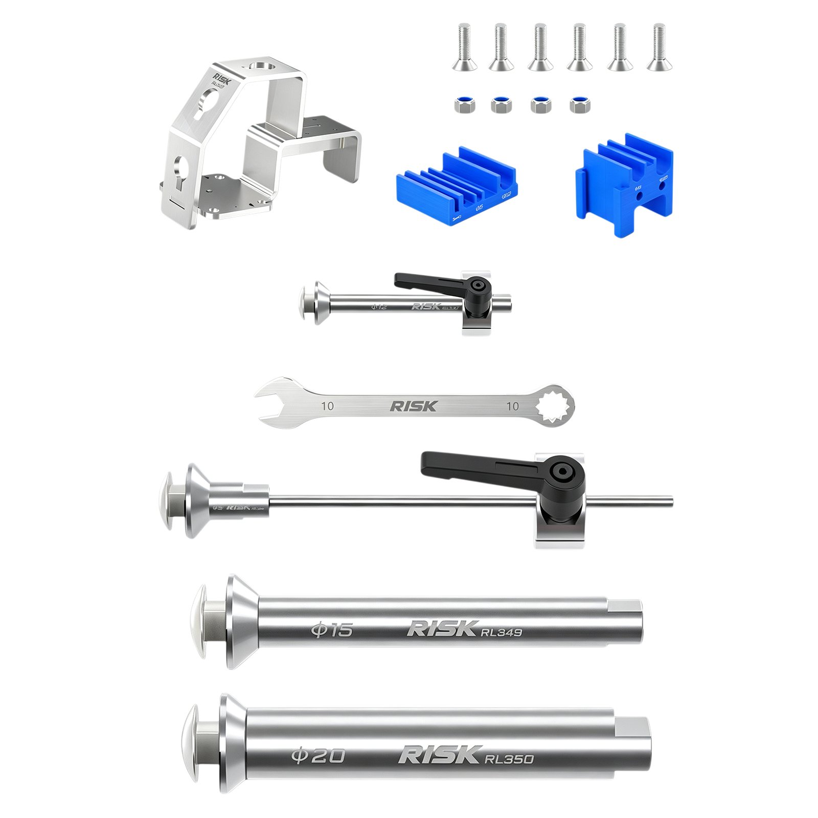 自転車ホイールスタンド アルミ製フォークマウント 5mmクイ - Woodworking Vice Quick Release のレビューと価格