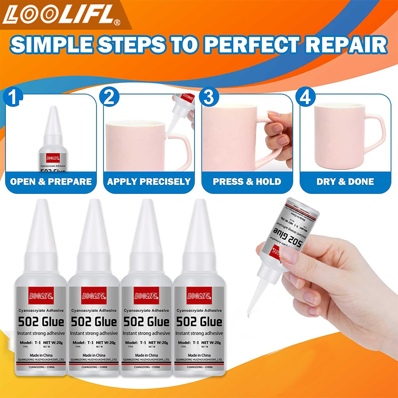 1-3pcs、20ml、502極度の接着剤、速乾性のシアノア - Woodworking Quick Glue のレビューと価格