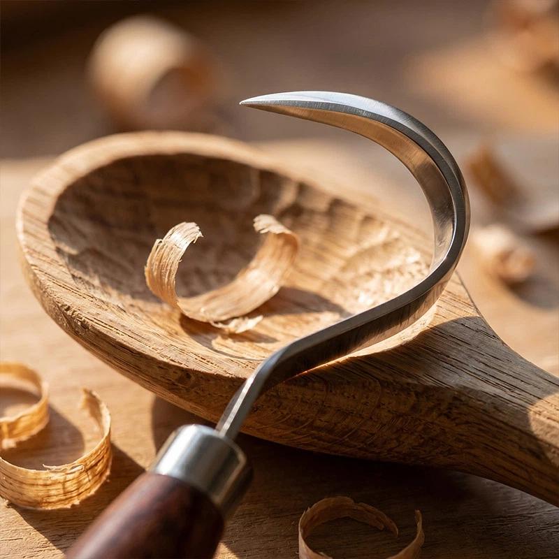 1 個の木彫りナイフシャープステンレス鋼の刃人間工学に基づい - Woodworking Joinery のレビューと価格