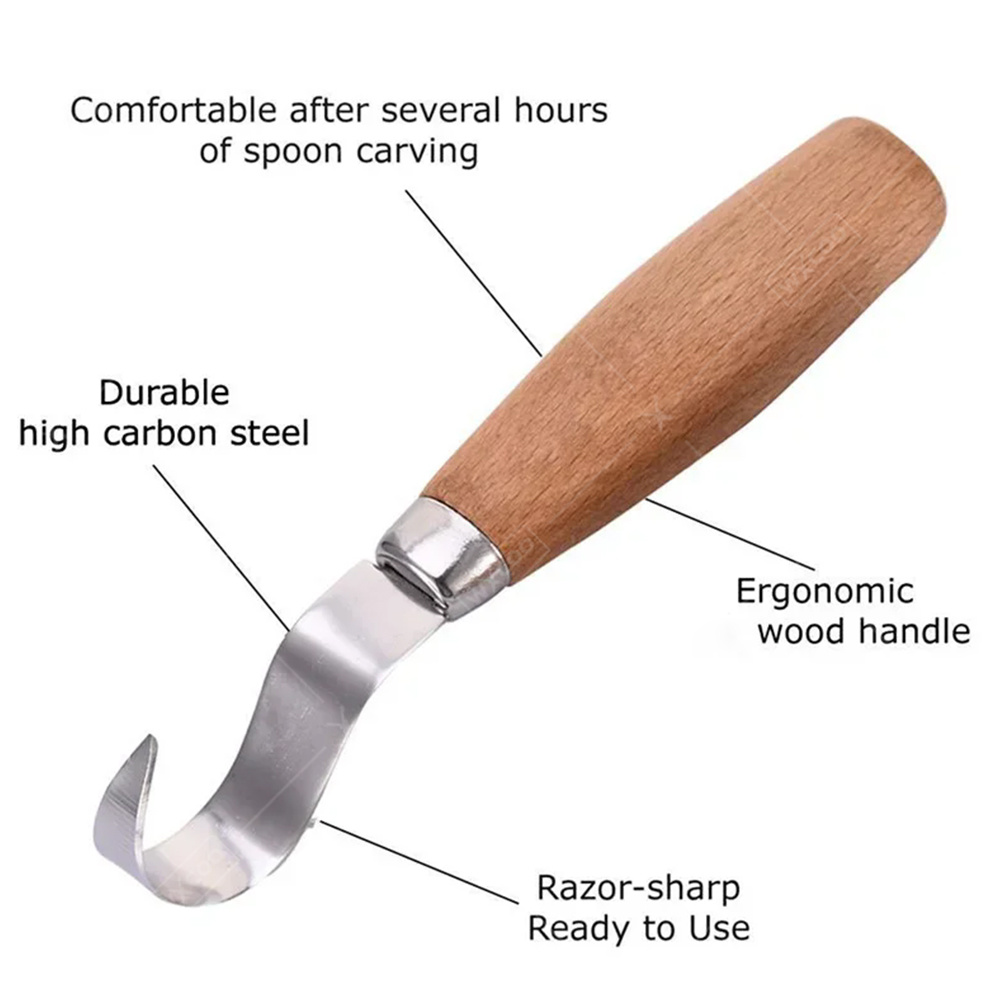 WXCOO 人間工学に基づいた木彫りフックチゼルナイフ 曲線 - Woodworking Joinery のレビューと価格