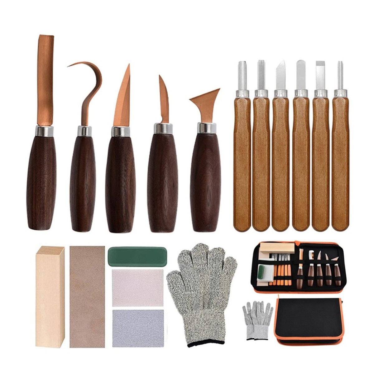 木彫りキット、木彫りツール、ウッドカービングキット、大人向け - Woodworking Kits For Adults のレビューと価格