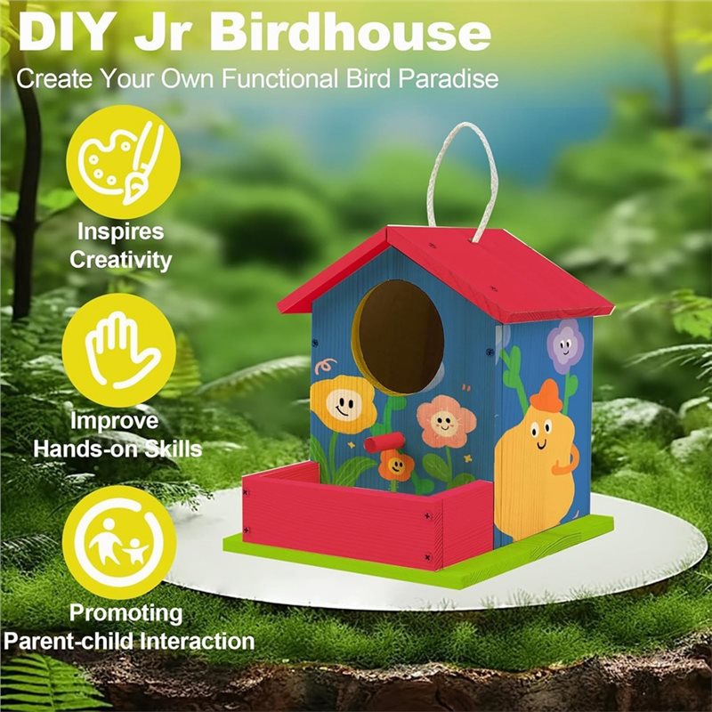 A76I-大人用バードハウスキット、木製DIYバードハウスキ - Woodworking Kits For Adults のレビューと価格