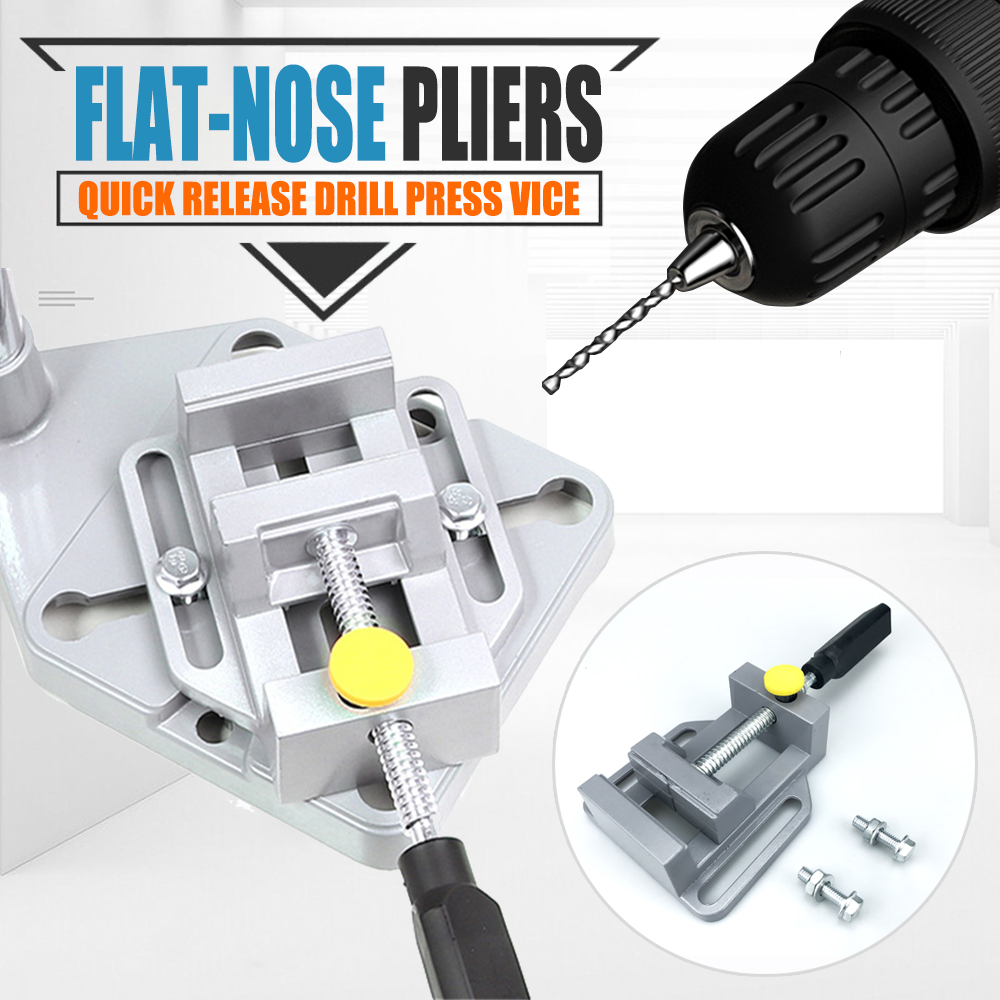 アルミ製クイックリリースドリルプレスバイス平口プライヤークラ - Woodworking Vice Quick Release のレビューと価格