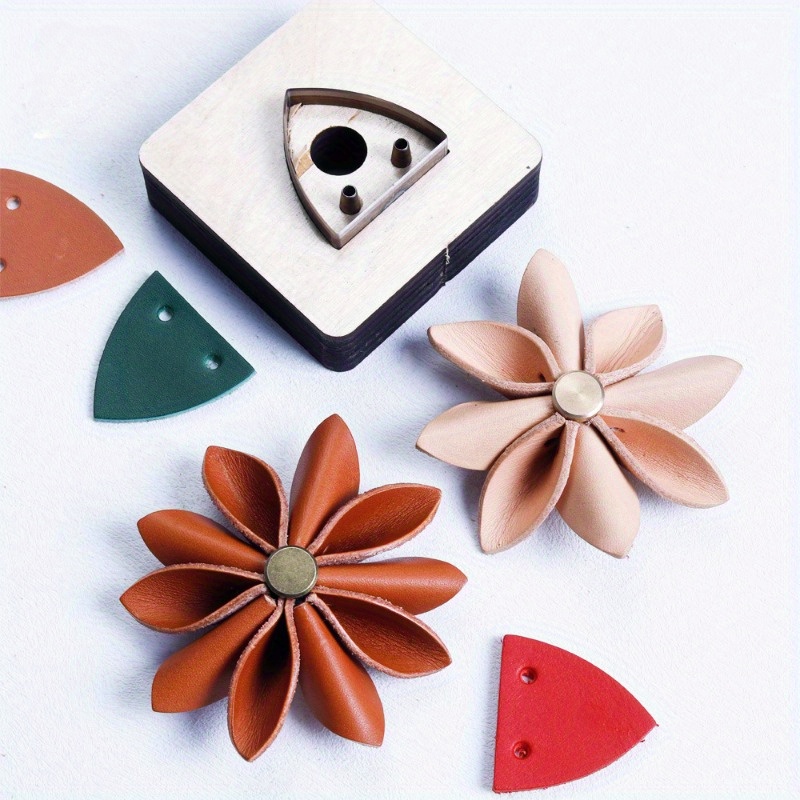 革裁断型抜き 花びら型 木製型抜き DIY革工芸ツール 3D - Woodworking Veneer Cutter のレビューと価格