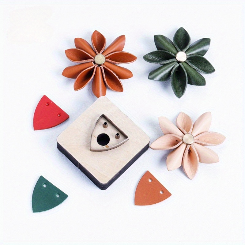 革裁断型抜き 花びら型 木製型抜き DIY革工芸ツール 3D - Woodworking Veneer Cutter のレビューと価格