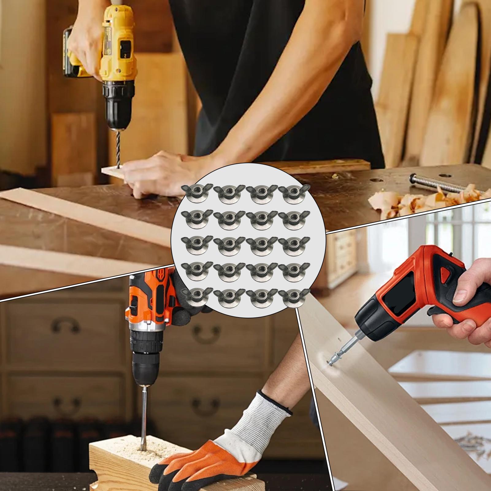 ウィングナットキット 1/4インチ スチール 人間工学に基づ - Woodworking Kits For Adults のレビューと価格